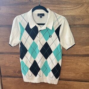Vintage Fred Perry Argyle Sweater